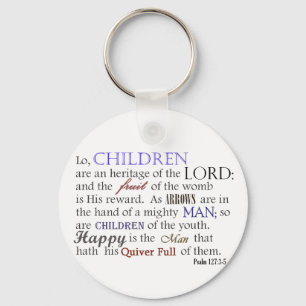 Chaveiro as crianças são uma herança do SENHOR