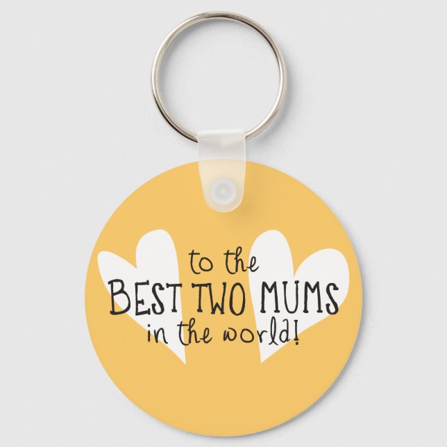 Chaveiro As duas melhores Mães do mundo (Frente)
