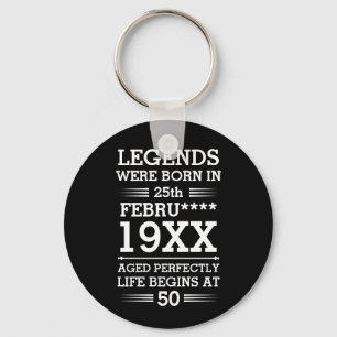 Chaveiro As Legendas Personalizadas Eram Nasceres na Idade 