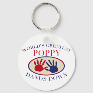 Chaveiro As melhores mãos da papoila para baixo