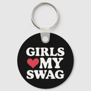 Chaveiro As Meninas Amam Meu Coração Swag no Dia dos Namora