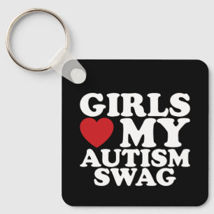 Chaveiro As Meninas Amam Meu Estilo Autista de Conscientiza