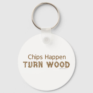 Chaveiro As microplaquetas acontecem volta Woodturning