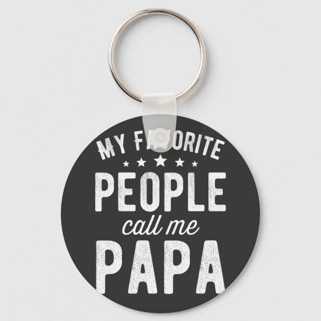 Chaveiro As Minhas Pessoas Favoritas Chamam-Me Papa (Frente)