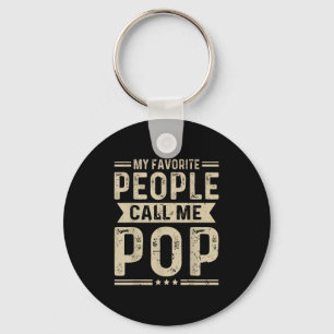 Chaveiro As minhas Pessoas favoritas chamam-me Pop de Avô P