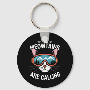 Chaveiro As Montanhas Meow Estão Chamando Gato Divertido Fa