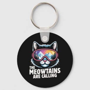Chaveiro As Montanhas Meow Estão Chamando Piadas de Esqui H