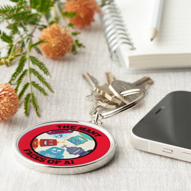 Chaveiro As muitas faces da IA (Inteligência Artificial) (Lateral)