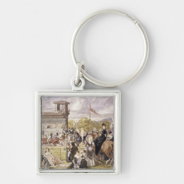 Chaveiro As raças em Longchamp em 1874 (Frente)