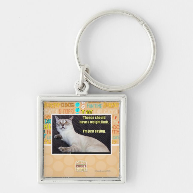 Chaveiro As tangas devem ter um limite do peso (Frente)