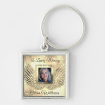 Asas de Anjo Memorial Personalizadas Adicionar Fot
