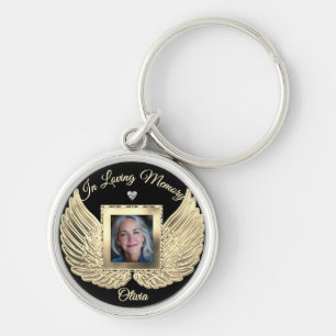 Chaveiro Asas de Anjo Memorial Personalizadas Adicionar Fot