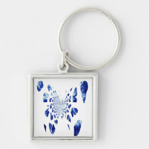 Chaveiro Asas de Borboleta Azul