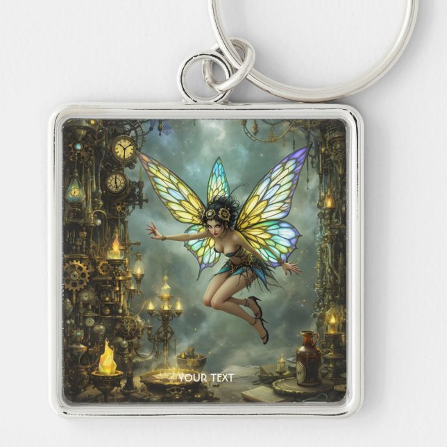 Chaveiro Asas de Borboleta Pixie Fofas de Fantasia (Frente)