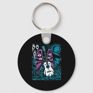 Chaveiro Asas de Guitarra Vintage Arte Fantasia Música Rock