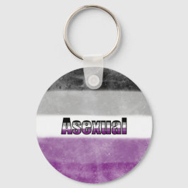 Chaveiro Asexual pride flag key ring