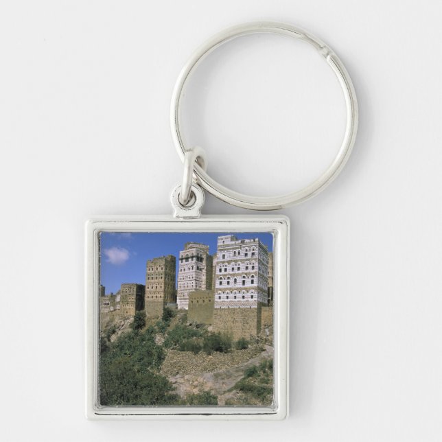 Chaveiro Ásia, Iêmen, Al Hajjara. Edifícios e apenas (Frente)