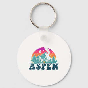 Chaveiro Aspen Colorado Co Esqui na Montanha Vintage 80s As