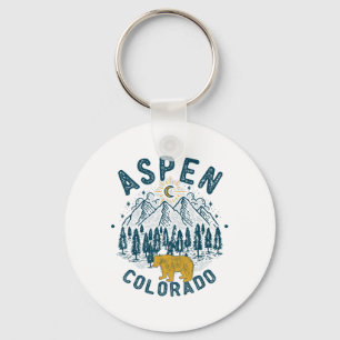 Chaveiro Aspen Colorado Co Esqui Na Montanha Vintage Aspen