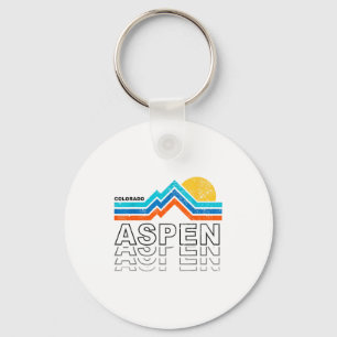 Chaveiro Aspen colorado co montanha esqui vintage 80s
