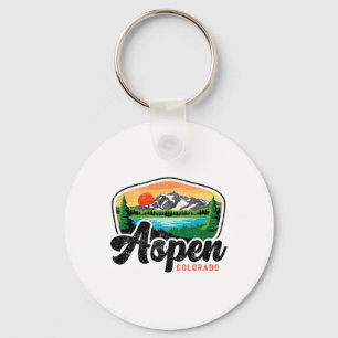 Chaveiro Aspen Colorado Co Mountain Skiing Vintage 80s Aspe