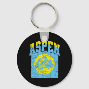 Chaveiro Aspen Colorado Retro Montanha Esqui Vintage Hikin