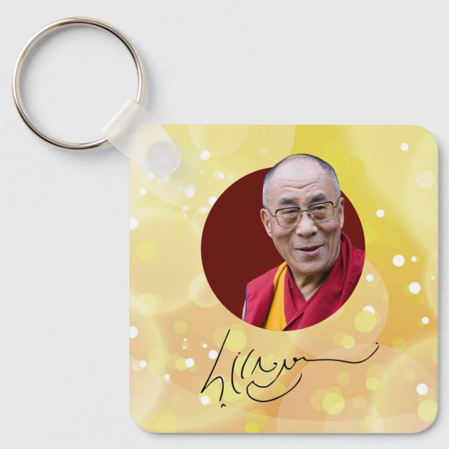 Chaveiro assinatura 14 Dalai Lama (Frente)