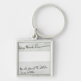 Chaveiro Assinatura de George Bernard Shaw