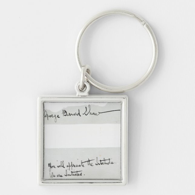 Chaveiro Assinatura de George Bernard Shaw (Frente)