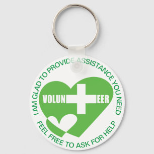 Chaveiro ASSISTÊNCIA/CHAVEIRO DE SÍMBOLO DE Voluntários