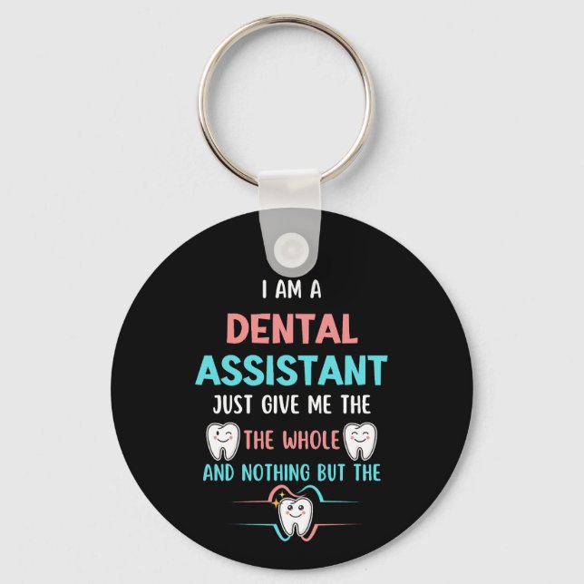 Chaveiro ASSISTENTE DENTAL Engraçado de Dar com a Língua no (Frente)