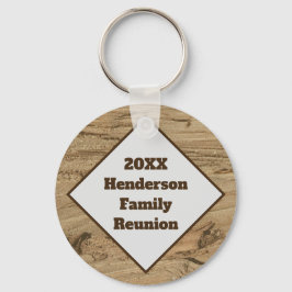 Chaveiro Associação Familiar Castanho Madeira Grain Foto Ke