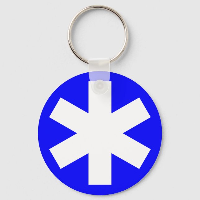 Chaveiro Asterisco - Azul (Frente)