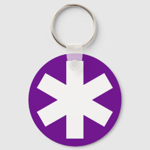 Chaveiro Asterisco - Roxo