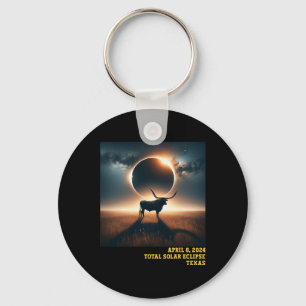 Chaveiro Astro Comemorativo de 2024 Eclipse Solar Total do