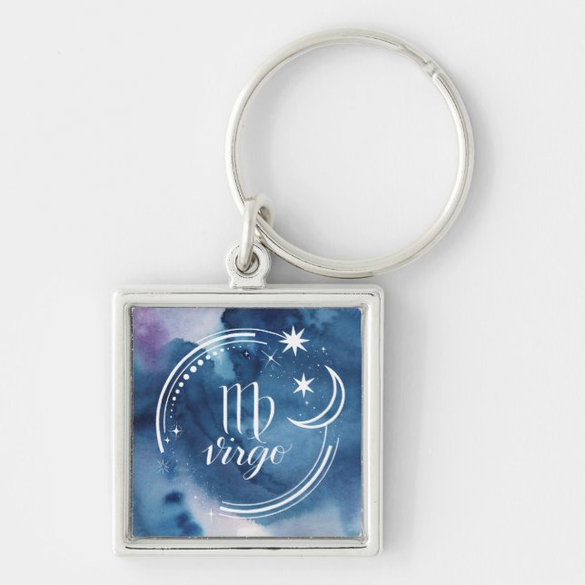 Chaveiro Astrologia por Aquarela - Virgem (Frente)