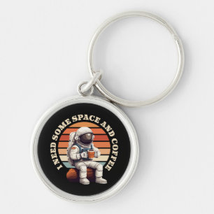 Chaveiro Astronauta Bebendo Café