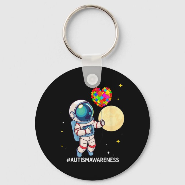 Chaveiro Astronauta Bylloon Autismo Atenção Espaço Autista (Frente)