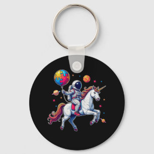 Chaveiro Astronauta Bylloon Autismo Sensibilização Unicorn