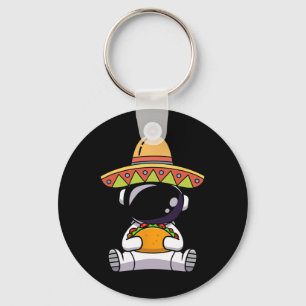 Chaveiro Astronauta Comendo Tacos Funny Cinco De Mayo Space