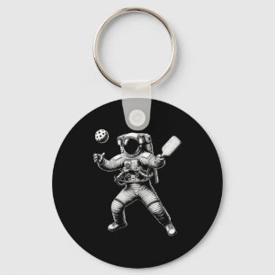 Chaveiro Astronauta espacial jogando pickleball para pickle