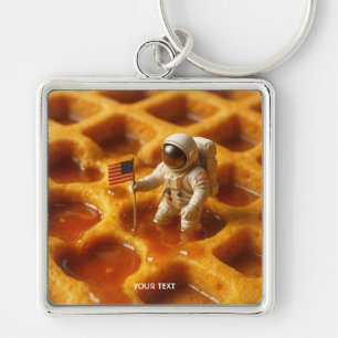 Chaveiro Astronauta Fantasy Cute Sobre Maple
