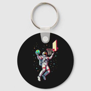 Chaveiro Astronauta Jogando Planetas de Basquete Exterior _