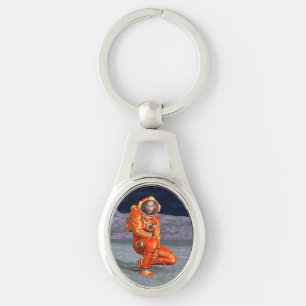 Chaveiro Astronauta Mars Space Explorer no Planeta de Alien
