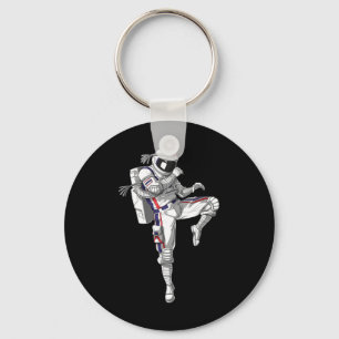 Chaveiro Astronauta Muay Tailandês Boxando Karate Kickboxin