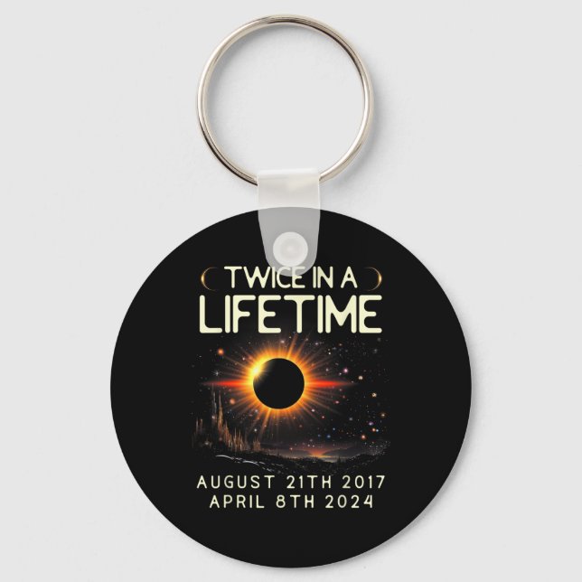 Chaveiro Astronomia Solar Eclipse Duas Vezes Na Vida 2024 S (Frente)