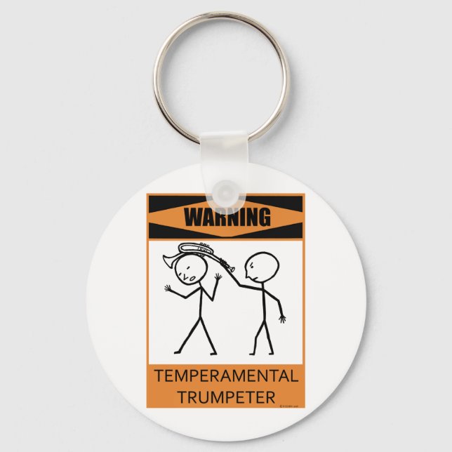 Chaveiro Atenção Trompeter Temperacional (Frente)