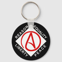 Atheist logo keychain