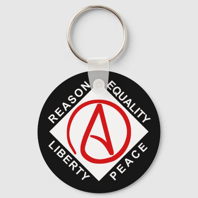 Chaveiro Atheist logo keychain (Frente)