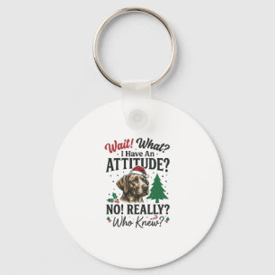 Chaveiro Atitude de Cachorro Engraçado Natal Design Vetoria